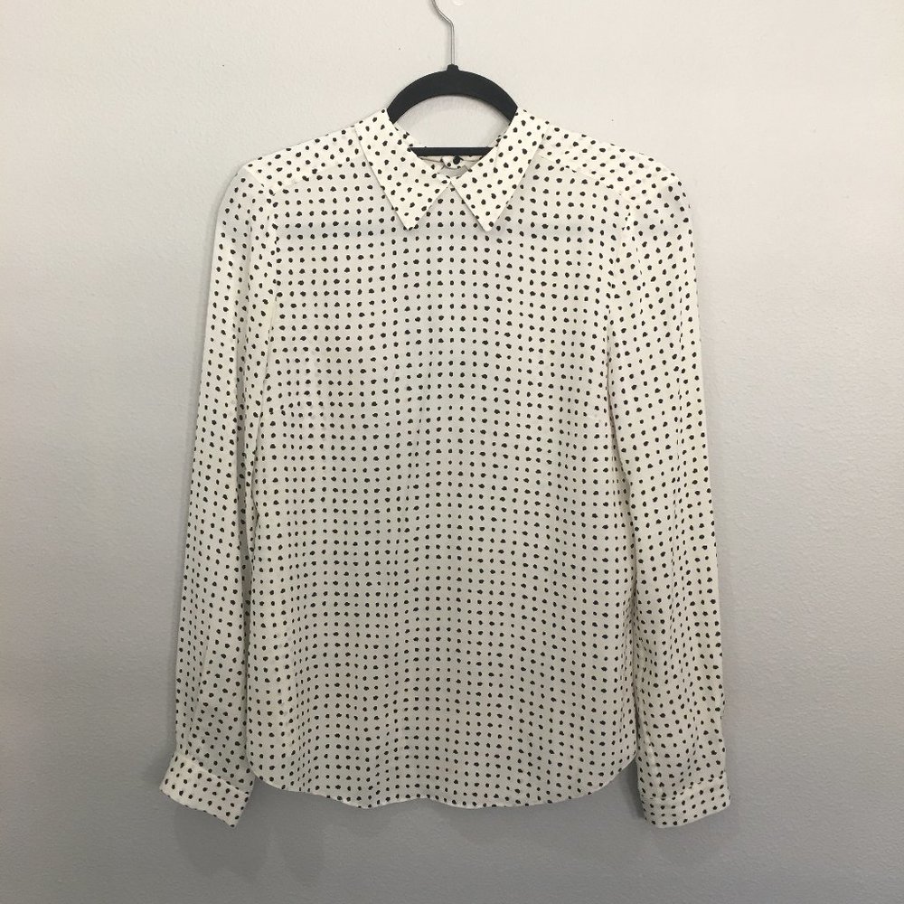 A.L.C. Cream With Black Irregular Dots, Collar Sn… - image 1